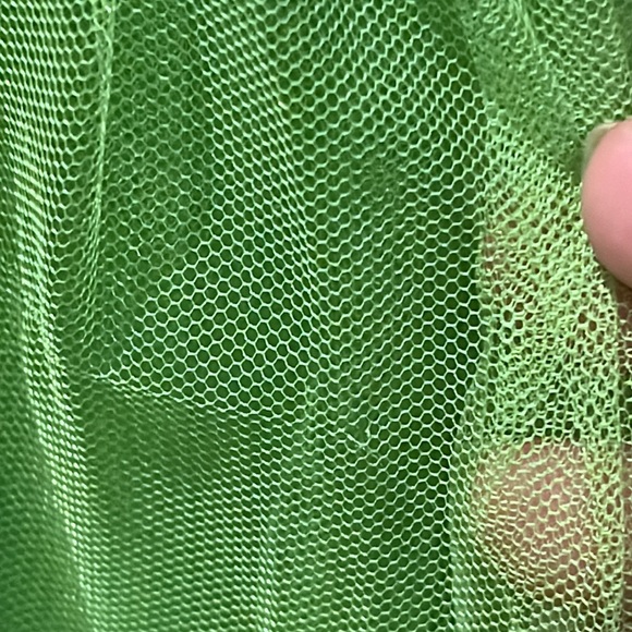 Ml Monique Lhuillier womens Tulle Gown Neon Green NWT - Picture 13 of 17